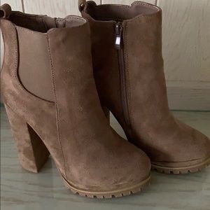 Sand colored booties